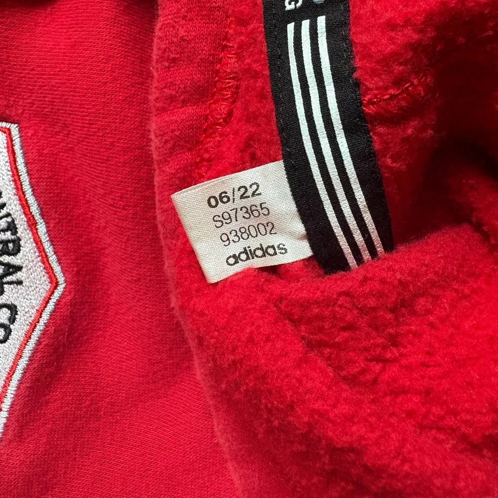 Adidas Central Coast Condors Soccer Hoodie Mens‎ Large Red Fleece Lined Winter